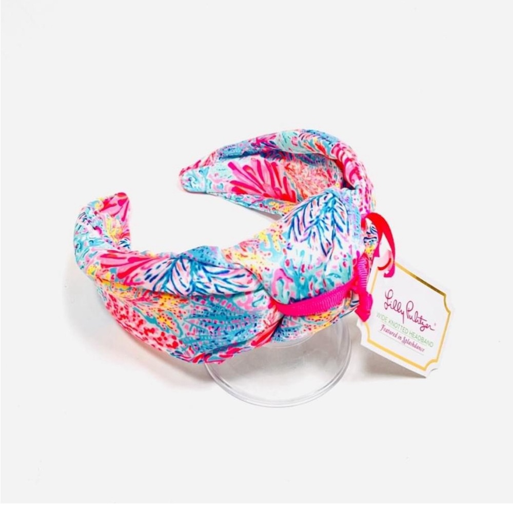 Lilly Pulitzer Splashdance Colorful
Knotted Wide Satin Sea reef
Seaweed Headband